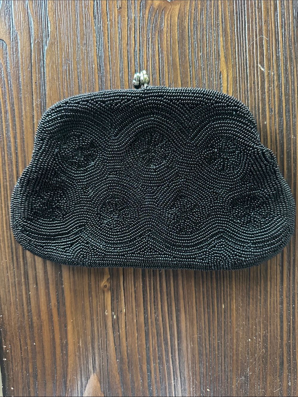 Richere-Walborg Designer Black Beaded Evening Clutch